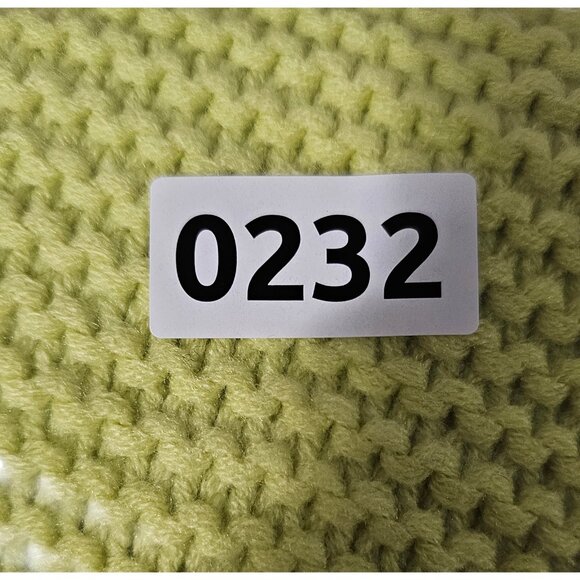 Blu Pepper Yellow Chunky Sweater Oversized Textured Statement Sleeves Size S - Picture 12 of 12